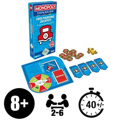 Monopoly Free Parking Jackpot Board Game