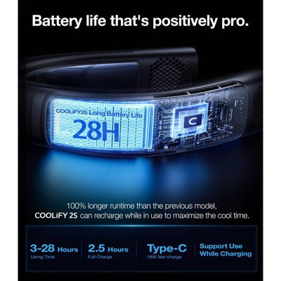 TORRAS COOLiFY 2S Smart Neck Air Conditioner with Instant Cooling and Heat Therapy Bladeless Portable Neck Fan