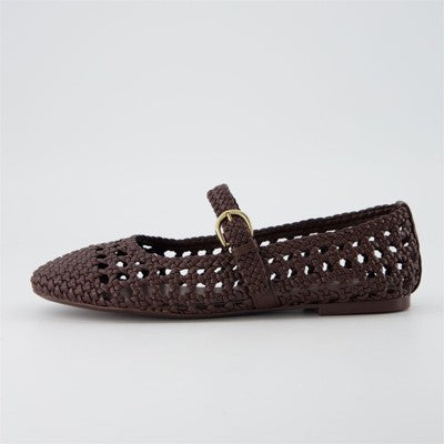 CUSHIONAIRE Windsor Woven Womens Flats with Adjustable Strap  6