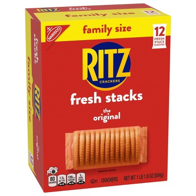 RITZ Fresh Stacks Original Crackers Travel Snacks Family Size - 17.8oz