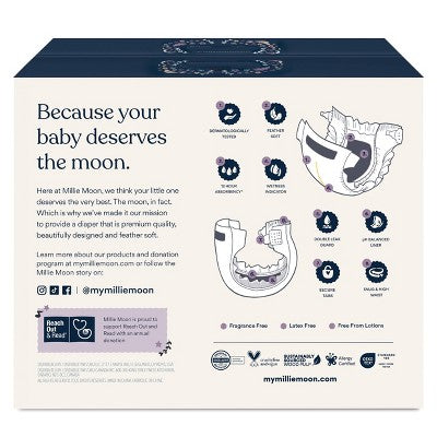 Millie Moon Luxury Disposable Diapers - Size 7 - 44ct