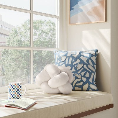 Shaped Knot Pillow Ivory - Room Essentials