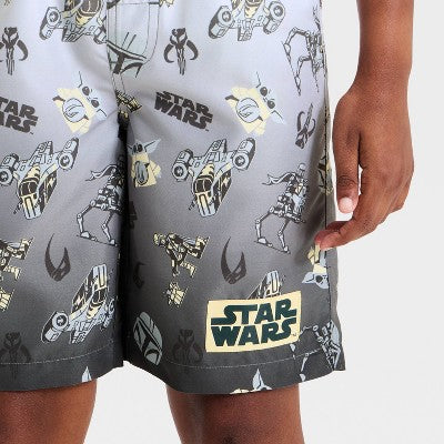 Boys' Star Wars Swim Trunks - Gray M