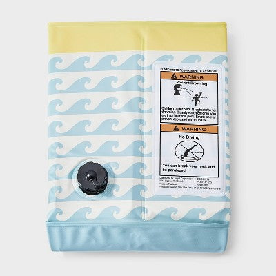 40" x 40" x 12" Foldable 175 Liter Round Dog Pool - Blue - Boots & Barkley