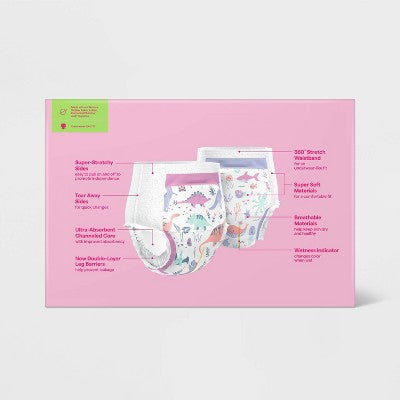 Girls' Disposable Training Pants - 3T-4T - 86ct - up&up