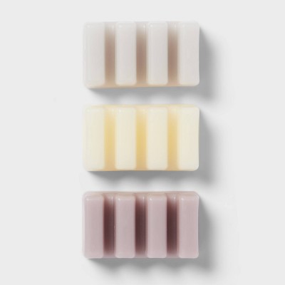 12ct Cozy Vanilla Amber Cashmere and Seaside Driftwood Wax Melts 2.5oz - Threshold