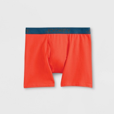 Jockey Generation Boys' 3pk Stretch Boxer Briefs - Gray/Orange/Blue XL