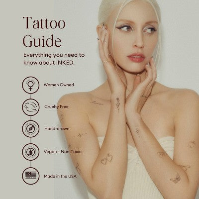 INKED By Dani Deluxe Gift Set Temporary Tattoo Gift Set - 2Pk