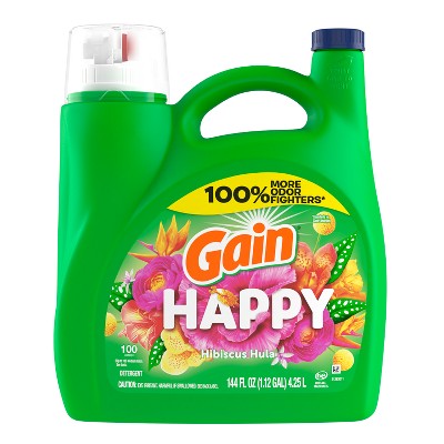 Gain Liquid Laundry Detergent - Happy - 144 fl oz