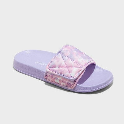 Kids' Kris Sport Slide Sandals - Cat & Jack Purple XL: