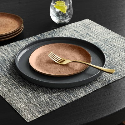 2pk Placemat Gray Vinyl - Threshold