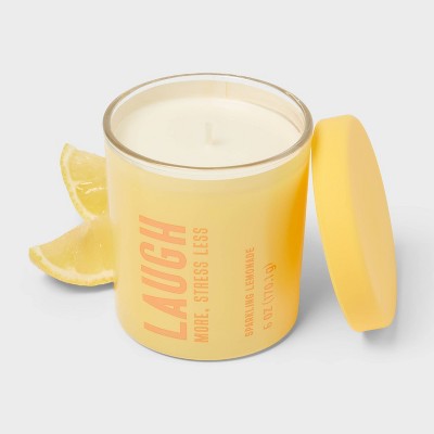 Laugh Sparkling Lemonade Jar Candle 6oz - Room Essentials