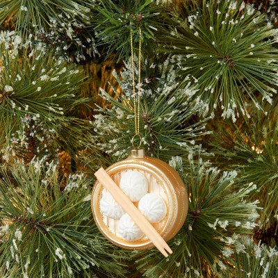 4" Glass Steamed Buns Christmas Tree Ornament - Wondershop