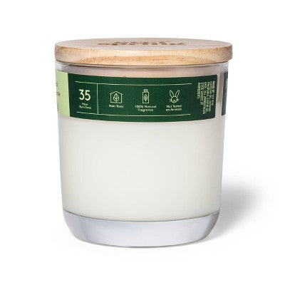 2-Wick Citrus & Basil 100% Soy Wax Candle - 8oz - Everspring