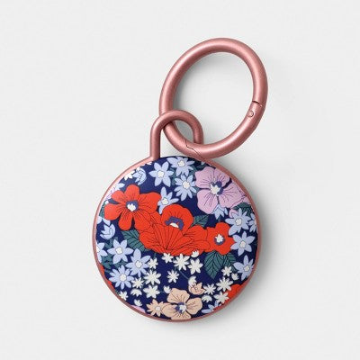 AirTag Silicone Keychain - heyday Poppy Flowers