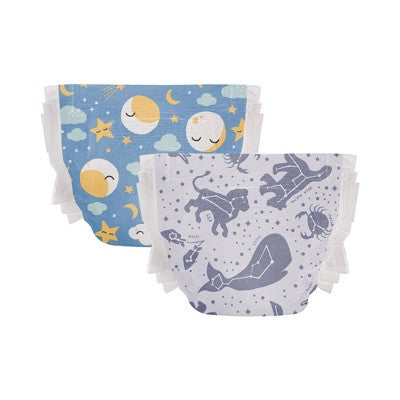 The Honest Company Clean Conscious Disposable Overnight Diapers Cozy Cloud + Star Signs - Size 4 - 48ct