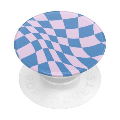 PopSockets PopGrip Checker Cell Phone Grip & Stand - Blueberry Checker
