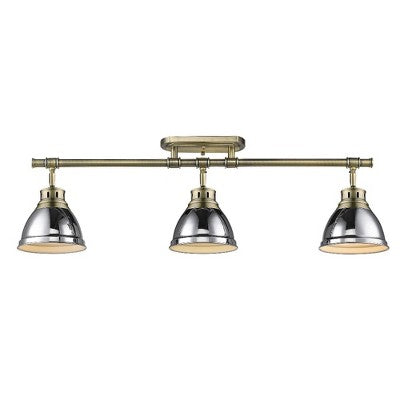 Golden Lighting Duncan 3-Light Semi-flush in Matte Black (LOCAL PICKUP ONLY)