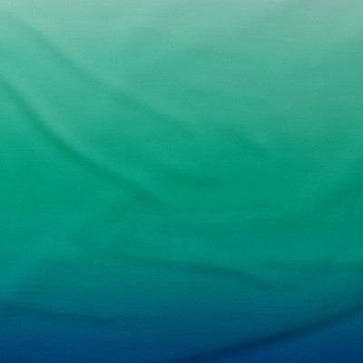 60"x60" Ombre Microfiber Beach Blanket with Snappable Strap Blue/Green - Sun Squad