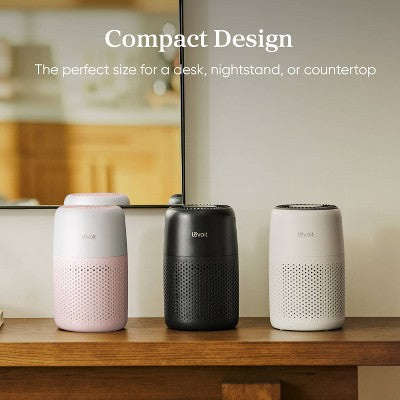 Levoit Core Mini Air Purifier with Night Light Strawberry Cream