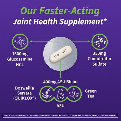 Cosamin ASU Joint Health Capsules for Active Lifestyle Support, Joint Comfort, and Cartilage Protection 150 Ct