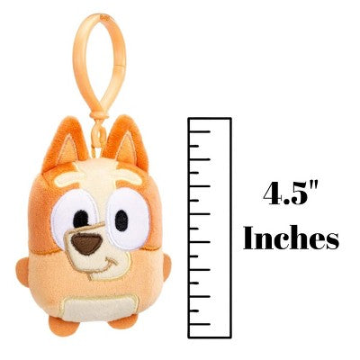 Bluey 4.5" Inch Mini Plush Backpack Clip Toy, Bingo