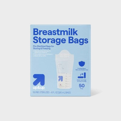 Breast Milk Storage Bags - 50ct - up&up