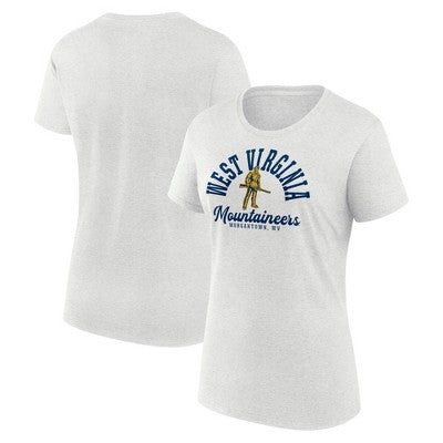 NCAA West Virginia Mountaineers Men's Oatmeal Heather Crew T-Shirt - L