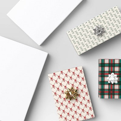 10pc White Assorted Christmas Gift Boxes - Wondershop