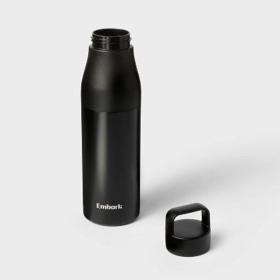 24oz Water Bottle - Black - Embark: Stainless Steel, Portable Drinkware
