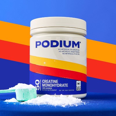 Podium Nutrition Creatine Monohydrate Energy Drink - Unflavored - 8.82oz/50 Servings