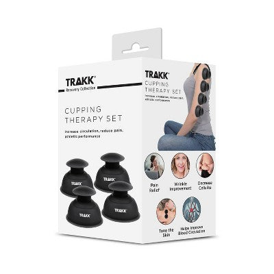 TRAKK Cupping Therapy Set 4pk - Black