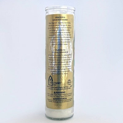 Jar Candle San Judas Tadeo White Vanilla - Continental Candle