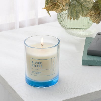 Glass Alpine Escape Jar Candle - Room Essentials