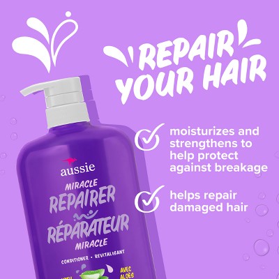 Aussie Miracle Repairer Conditioner with Aloe - 30.4 fl oz
