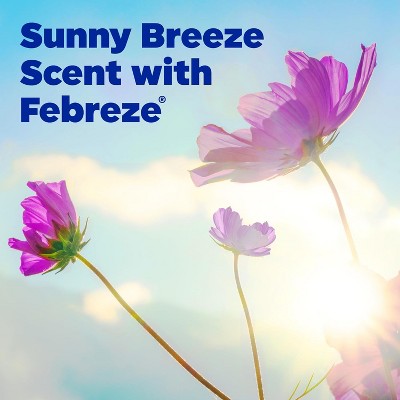 Tide Simply Oxi Boost + Febreze Odor Defense, 105 fl oz, 74 Loads, Tough on Stains and Odors, Febreze Sunny Breeze Scent