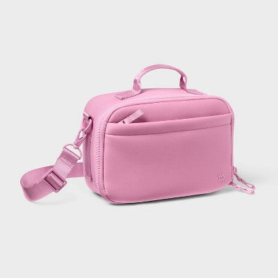 Faux Neoprene Lunch Bag - All In Motion Pink