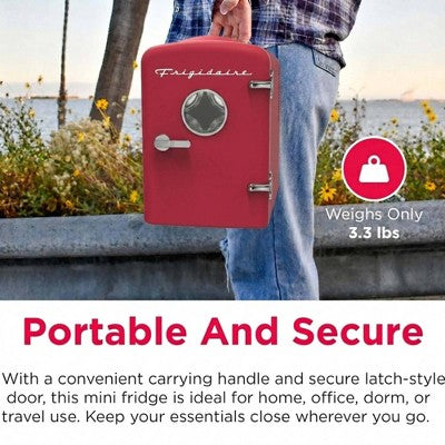 Frigidaire 6 Can Mini Personal Dorm Fridge Cooler Red