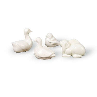 4pc Collectibles Assorted White - Bullseye's Playground