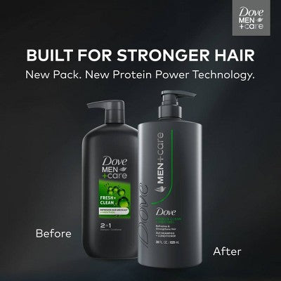 Dove Men+Care 2-in-1 Shampoo & Conditioner - Fresh & Clean - 28oz