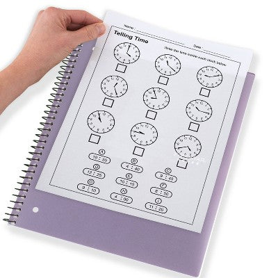 Five Star 130 Sheet 1 Subject Wide Ruled Customizable Notebook Lilac