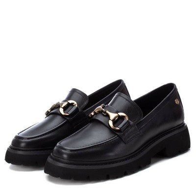 Carmela Leather Collection Women's Moccasins BLACK 6