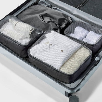 4pc Packing Cube Set - Open Story Gray