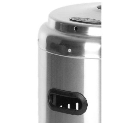 Fire Sense Performance Series Patio Heater With Wheels 50,000 BTU Output Electronic Ignition System Portable Outdoor Propane Heater - Stainless Steel (LOCAL PICKUP ONLY)