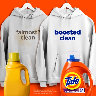 Tide Liquid Laundry Detergent 80 Loads - 100 fl oz: Odor Control, Cold Water Detergent, Color Care