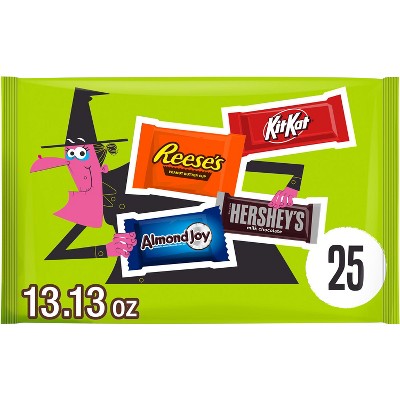 HERSHEY'S Chocolate Assorted Halloween Candy Snack Size - 13.13oz/25pc