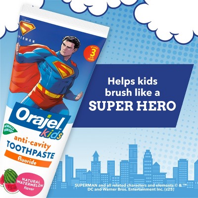 Orajel Kids' Superman Toothpaste - Watermelon - 4.2oz