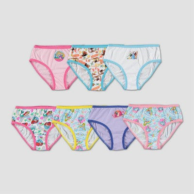 Girls' Disney Princess 7pk Underwear - 8