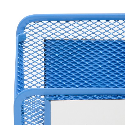 U Brands Locker Mesh Cup with Mirror - Hyper Prep Blue