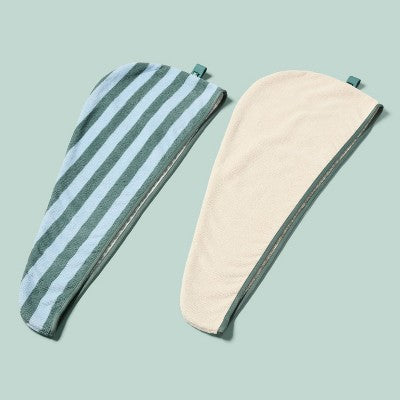Up&Up Microfiber Hair Towel Value - 2pk - up&up